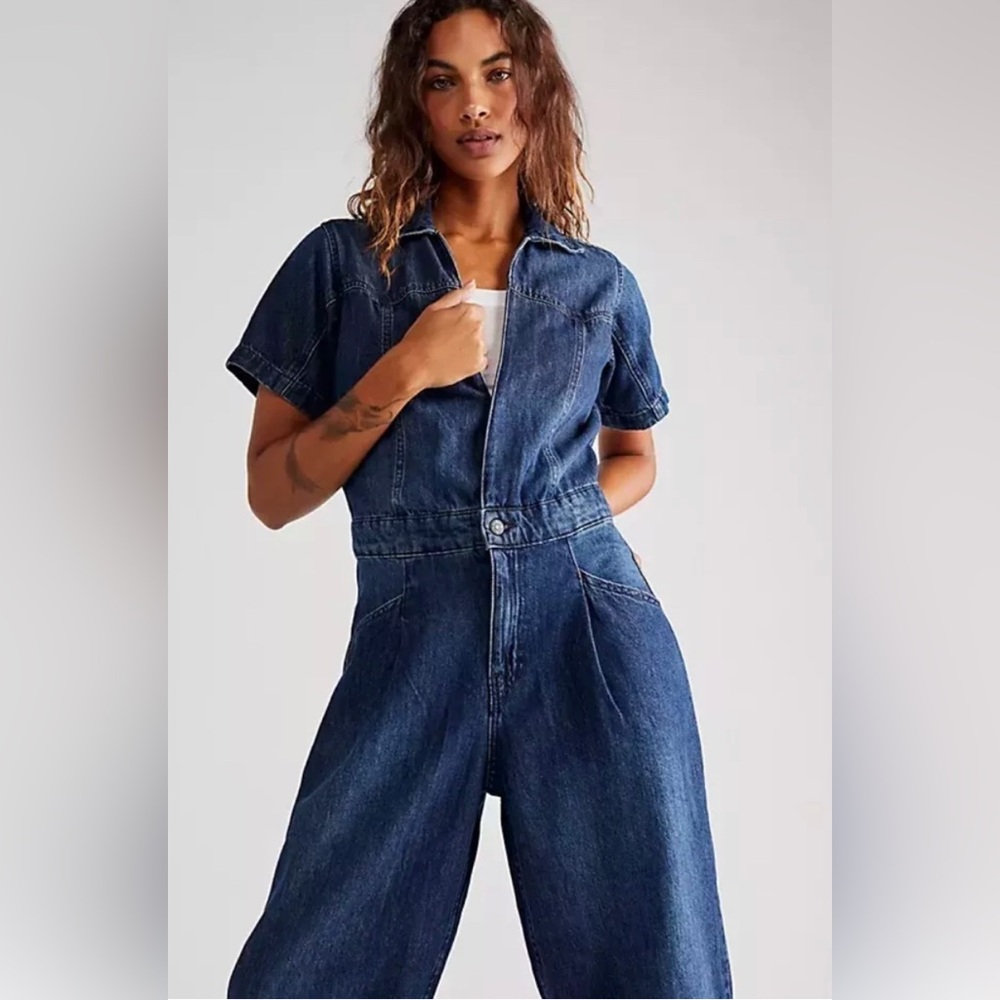 NWT We The Free Marla Trouser Denim Jumper